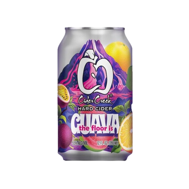 Cider Creek Floor is Guava 12oz 4-Pack Can