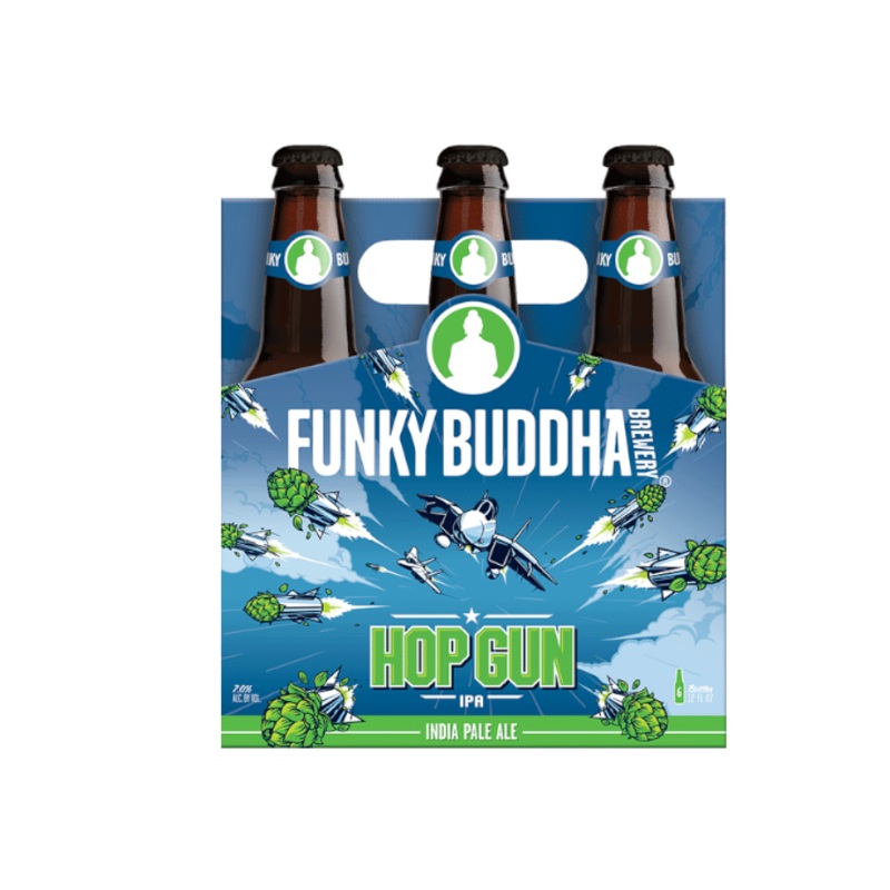 Funky Buddha Hop Gun IPA 12oz 6-Pack Bottle