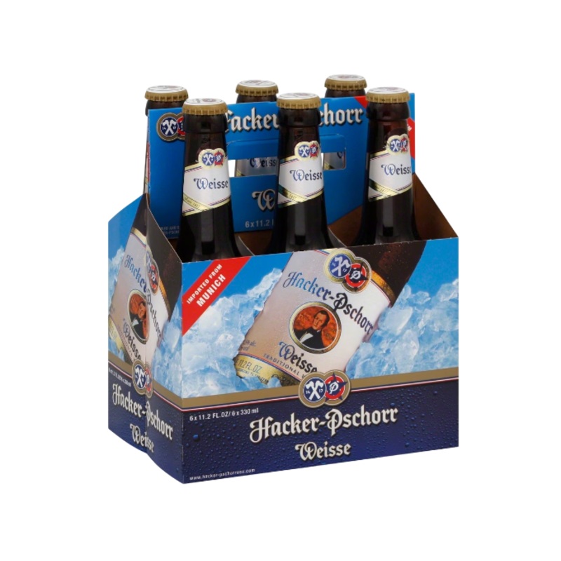 Hacker Pschorr Hefe Weisse Bier 12oz 6-Pack Bottle