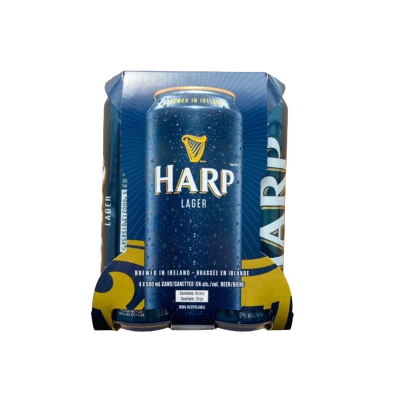 Harp Lager 14.9oz 4-Pack Can (Scan Correct Item)