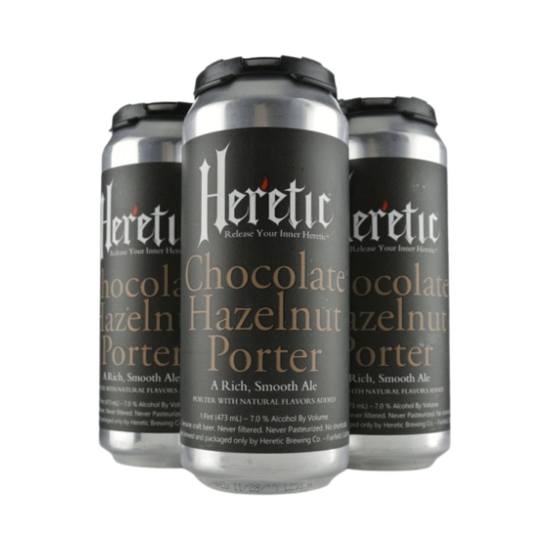 Heretic Chocolate Hazelnut 16oz 4-Pack Can