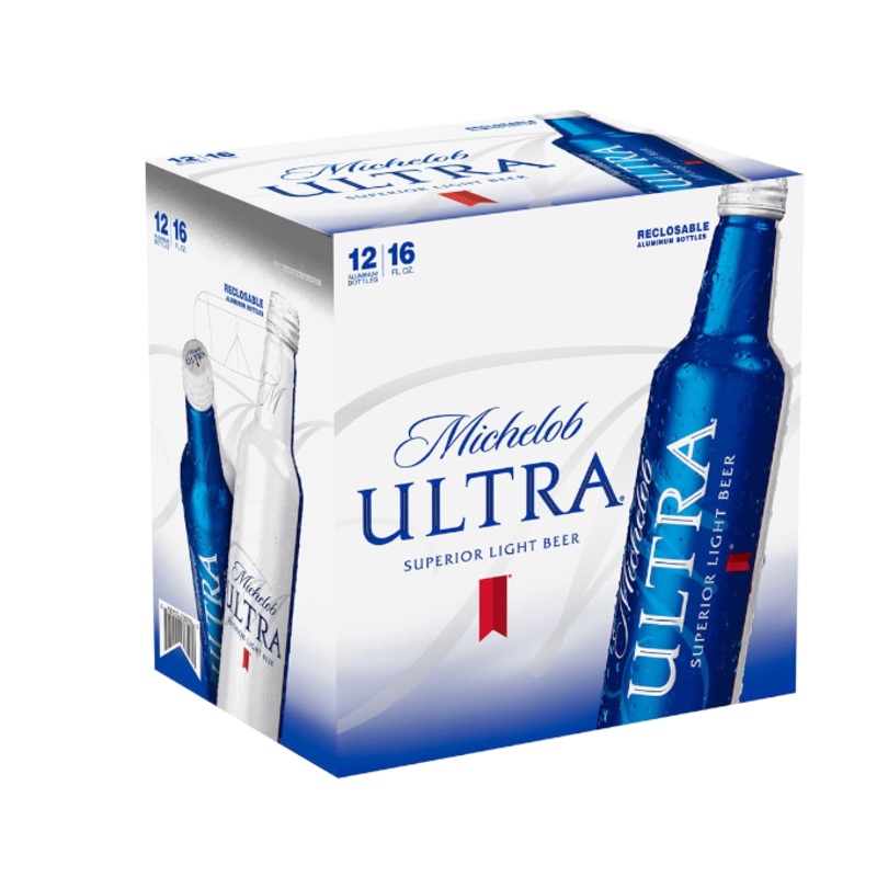 Michelob Ultra 16oz 12-Pack Aluminium Bottle