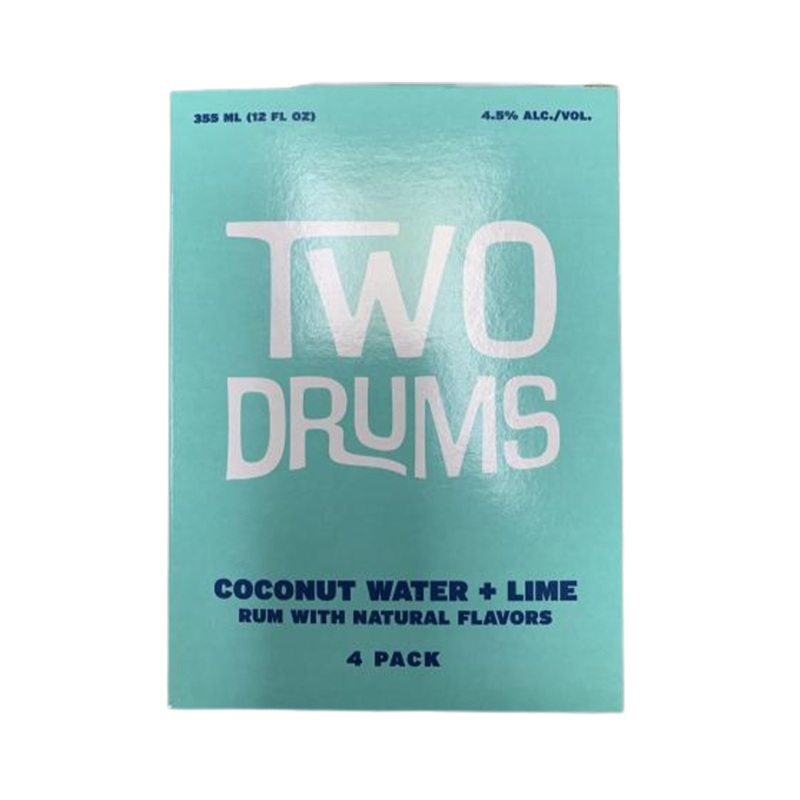 Two Drums Coconut Water Lime 12oz 4-Pack Can