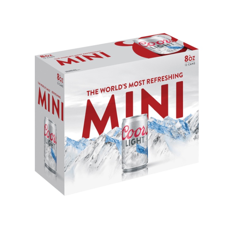 Coors Light 8oz 12-Pack Can