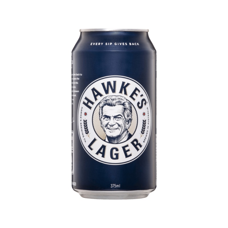 Hawke's Brewing Co. Lager Cans 24x375ml