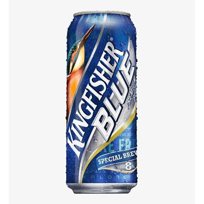 Kingfisher Blue Strong 8% Indian Beer 500ml (24x500ml)