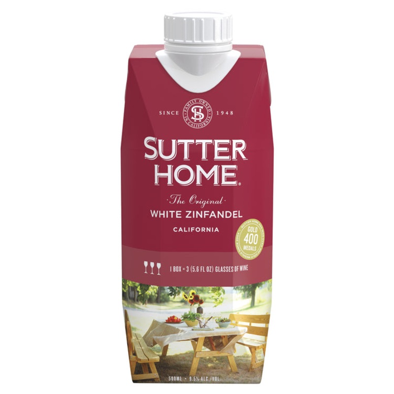 SUTTER HOME WHITE ZINFANDEL(TETRA)
