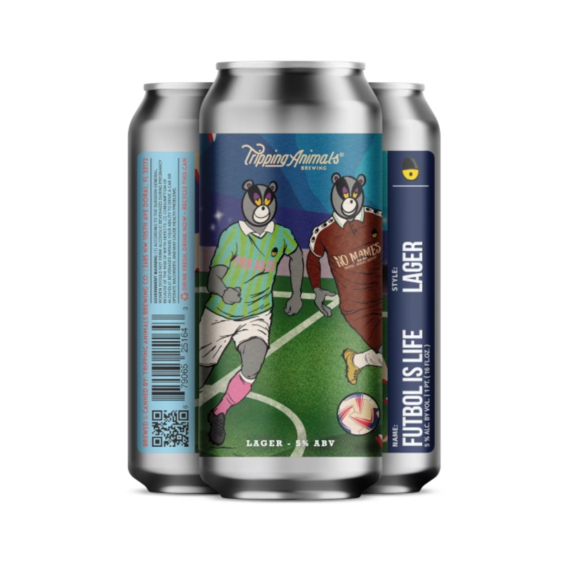 Tripping Animals Futbol ia Life 16oz 4-Pack Can