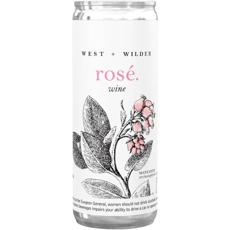 WEST + WILDER ROSE WINE CAN 24PK