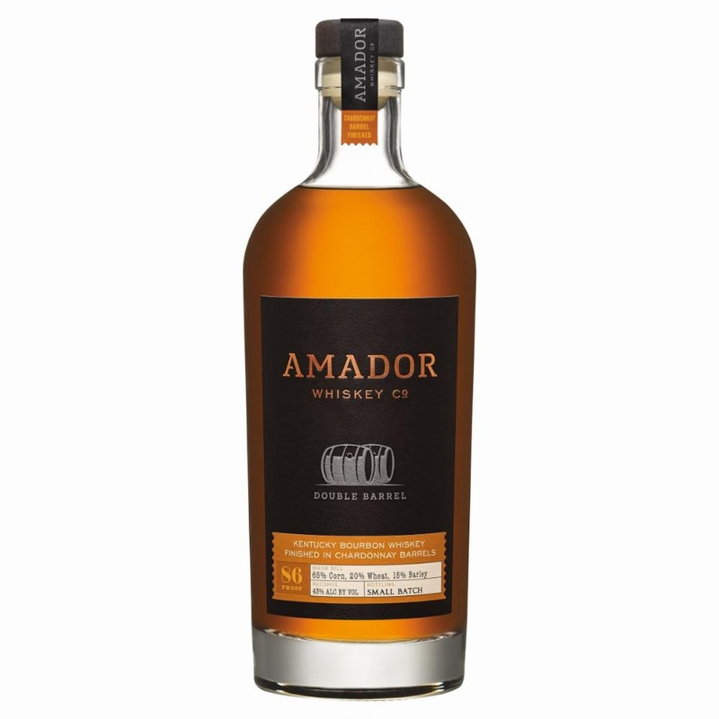 Amador Whiskey Co Bourbon Double Barrel Chardonnay Barrel Finish 86 Proof 750ml