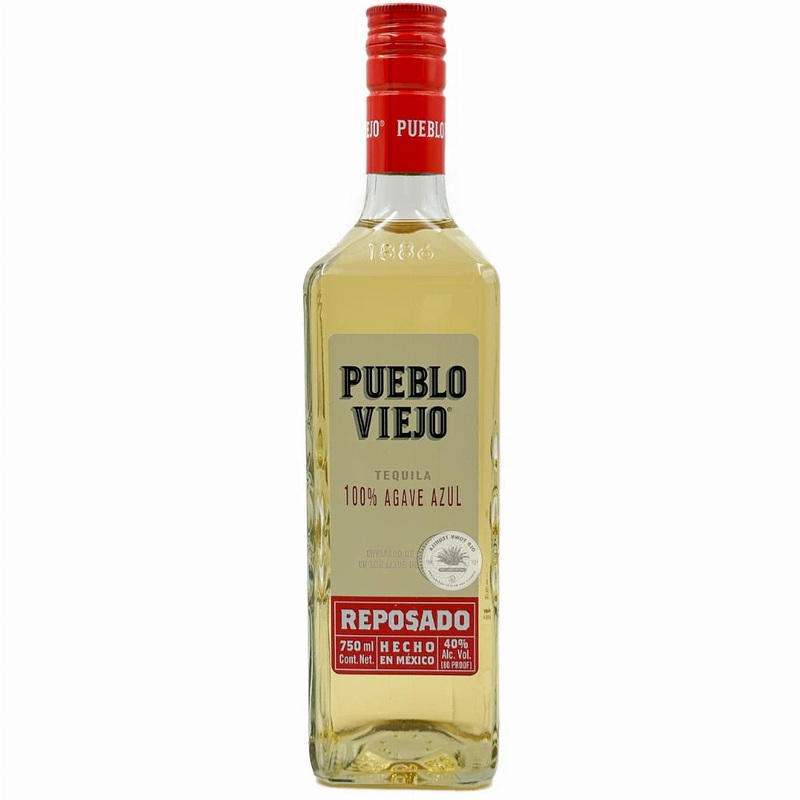 Pueblo Viejo Reposado Tequila 100% Puro Agave 80 Proof 750ml