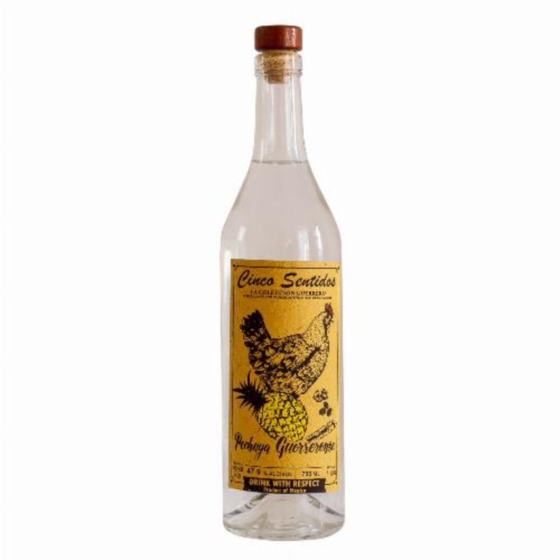 Cinco Sentidos La Coleccion Guerrero Destilado de Agave Ancho Spirits 95.2 Proof  750ml