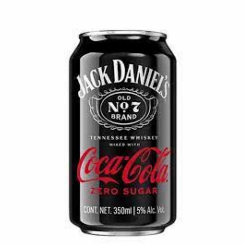 Jack Daniel's Whiskey & Coca Cola Classic Cans 355ml