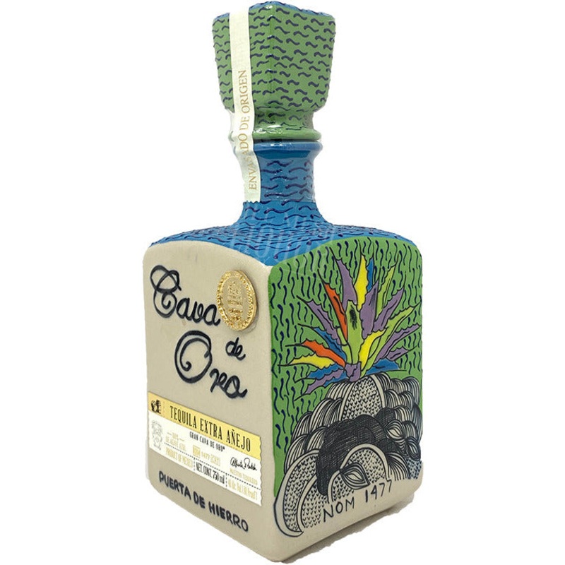 Cava De Oro Extra Anejo Ceramic Tequila