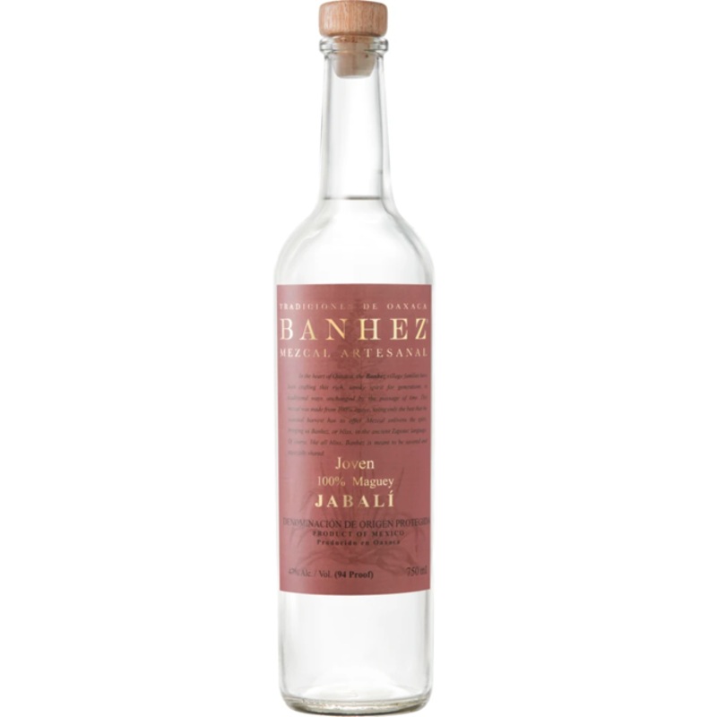 Banhez Jabali Joven Mezcal Artesanal 100% Maguey