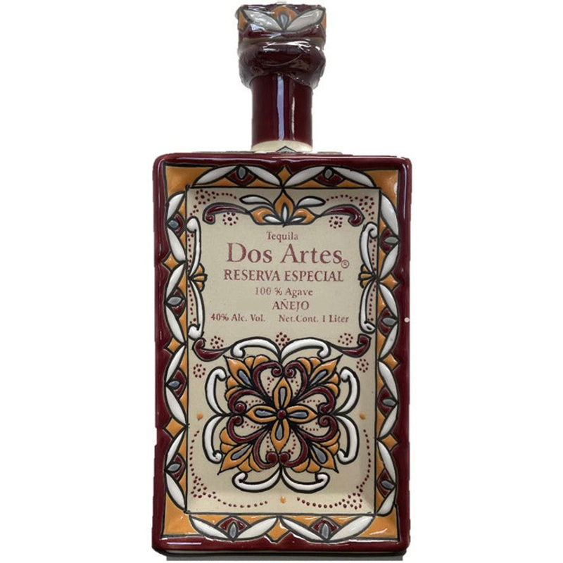 Dos Artes Anejo 1L Tequila Hand Painted