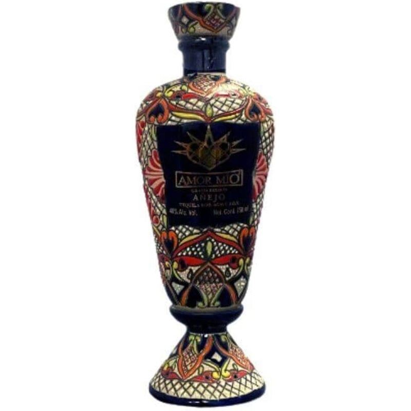 Amor Mio Gran Reserva Rainbow Ceramic Anejo Tequila