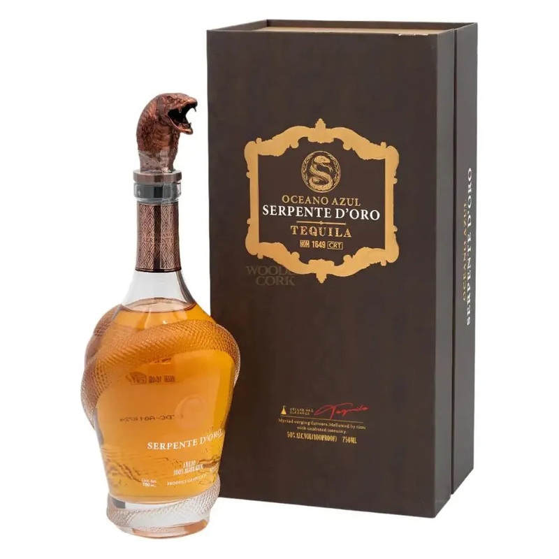 Oceano Azul Serpente D'oro Anejo Tequila 50% 750ml