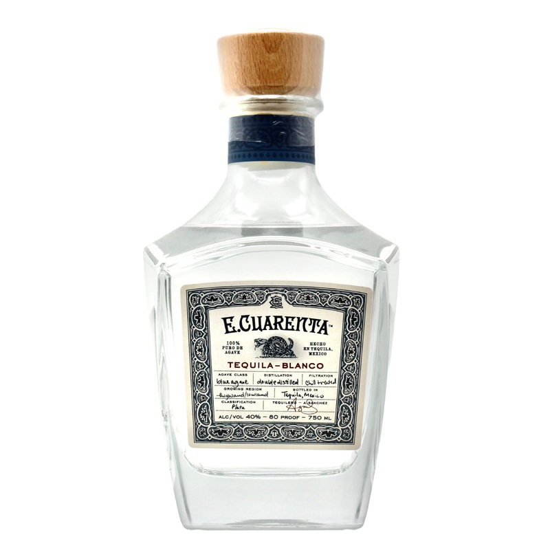 E Cuarenta Tequila Blanco 750ml