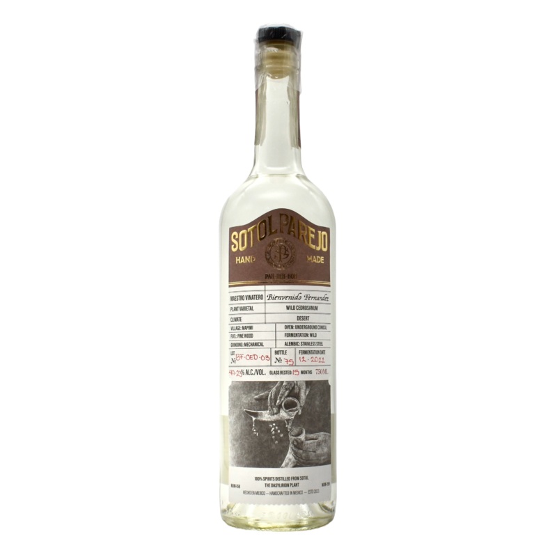 Sotol Parejo Bienvenido Fernandez Cedrosanum 750ml