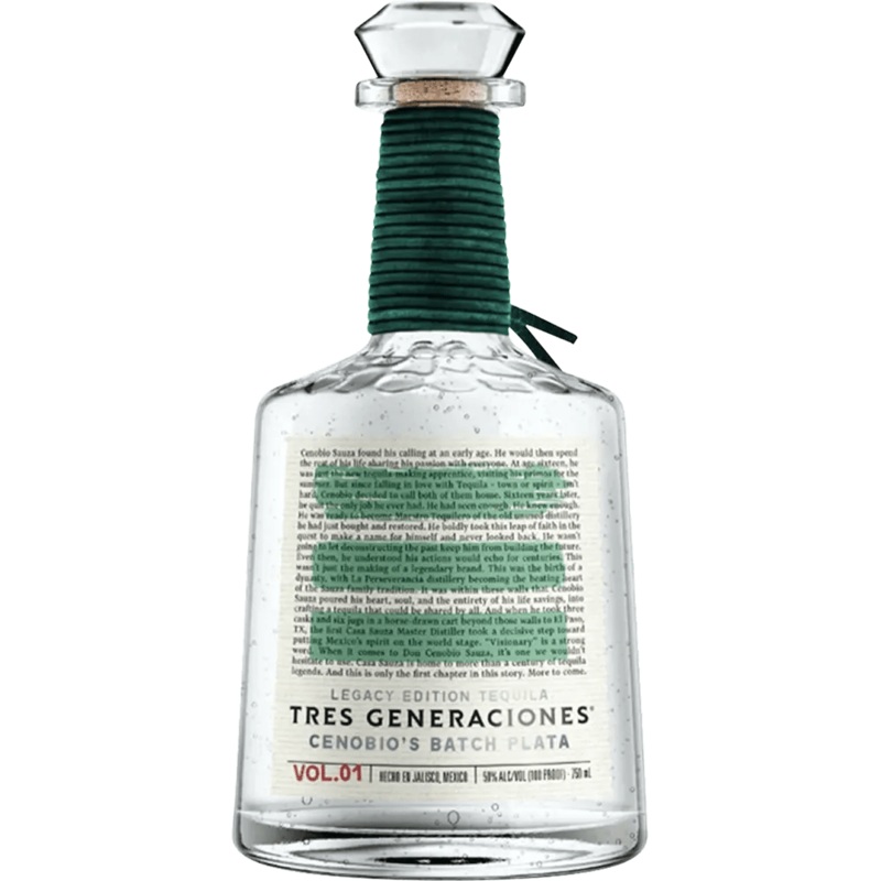 Tres Generaciones Cenobio's Batch Plata Tequila 750ML