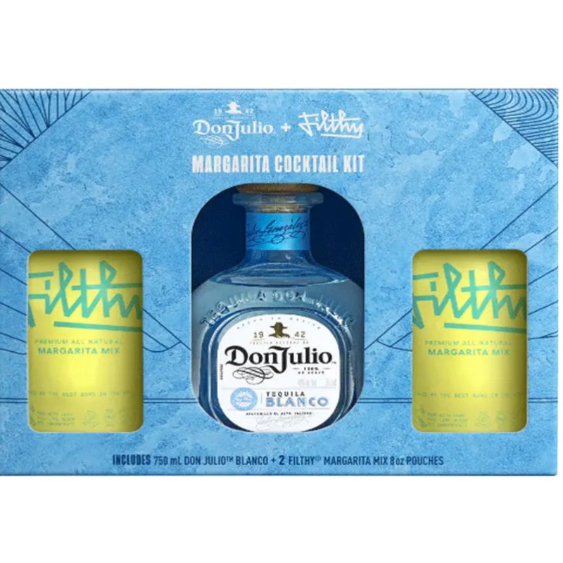 Don Julio Blanco tequila+ 2 Filthy Margarita mix gift set