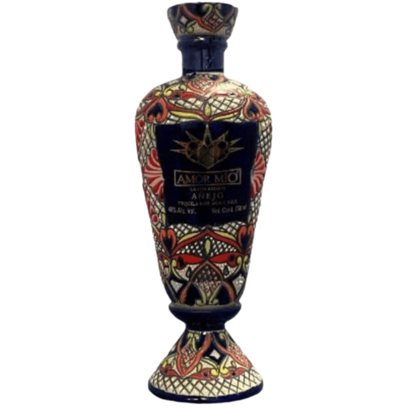 Amor Mio Gran Reserva Rainbow Ceramic Anejo Tequila - 750ML