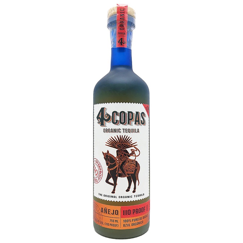 4 Copas Aejo 110 Proof Tequila