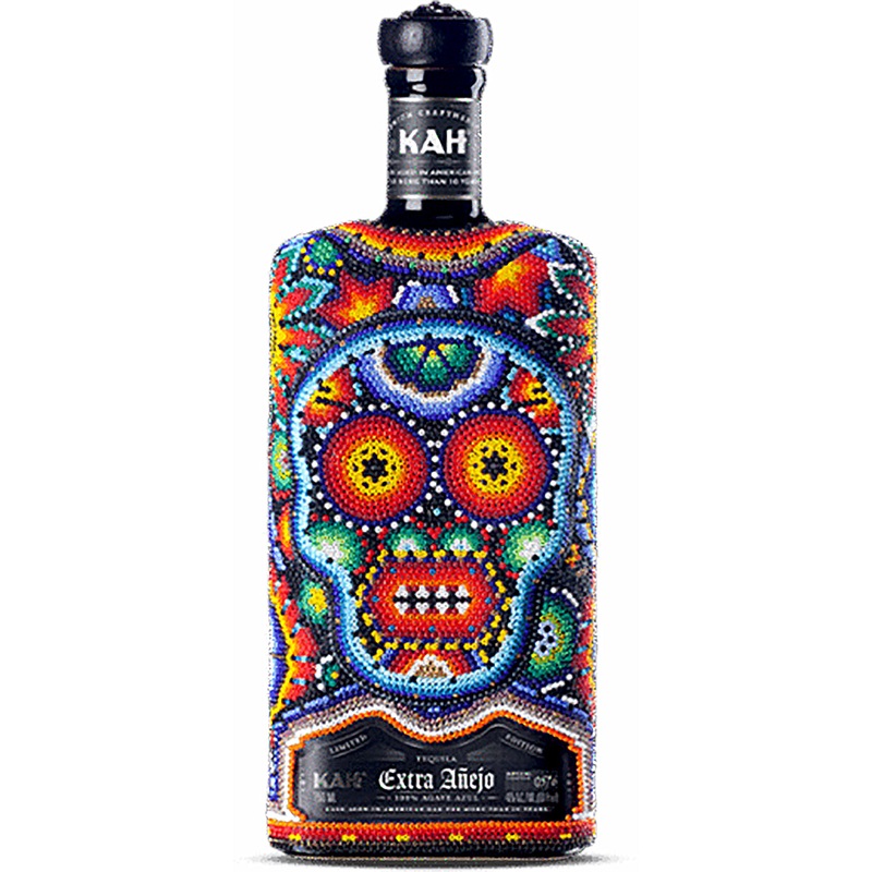 Kah Tequila Extra Aejo Huichol Tribe Tequila