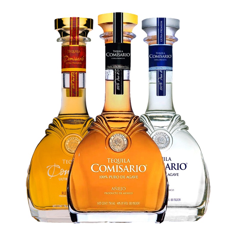 Comisario Tequila Anejo, Reposado, Blanco 3-Pack Bundle