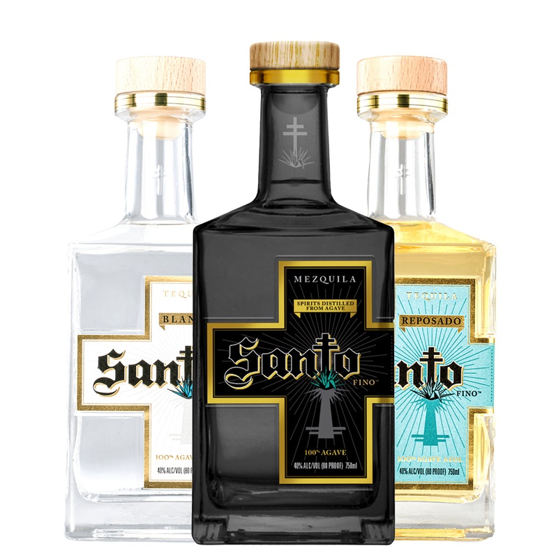 Santo 3-Pack Mezquila Reposado Blanco Combo