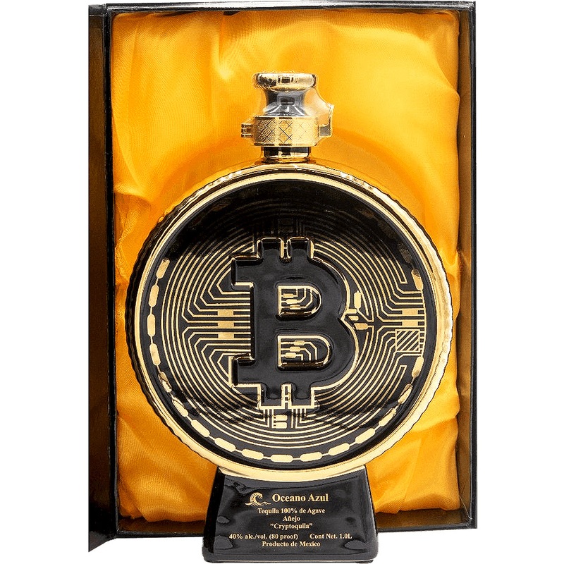 Oceano Azul Bitcoin Cryptoquila Anejo Tequila