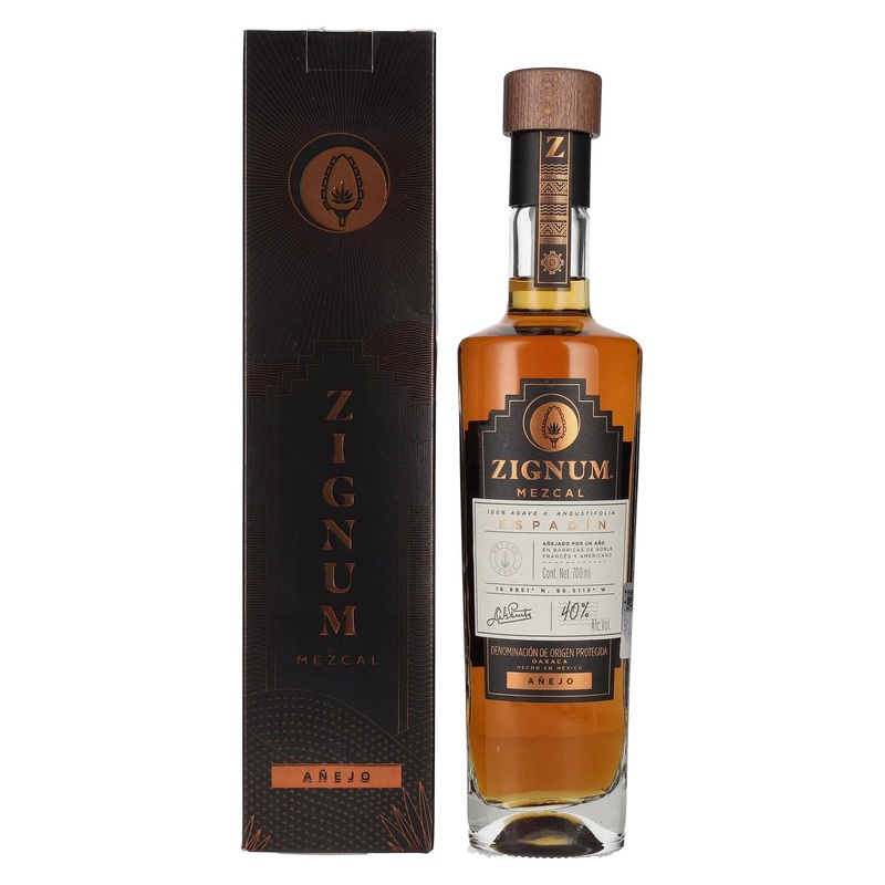 Zignum Mezcal Anejo 100% Agave Espadin 40% Vol. 0,7l in Giftbox