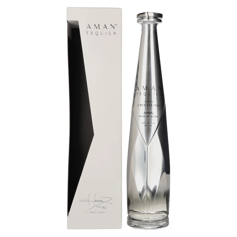 Aman Tequila Anejo Cristalino 100% Puro de Agave 40% Vol. 0,7l in Giftbox