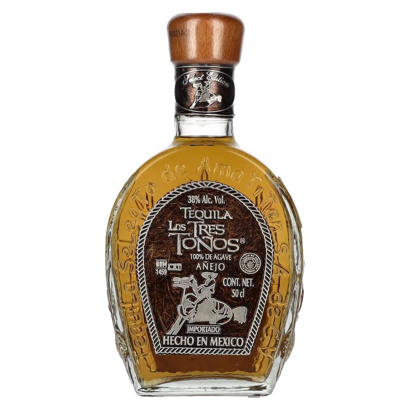 Los Tres Tonos ANEJO Tequila 100% de Agave 38% Vol. 0,5l