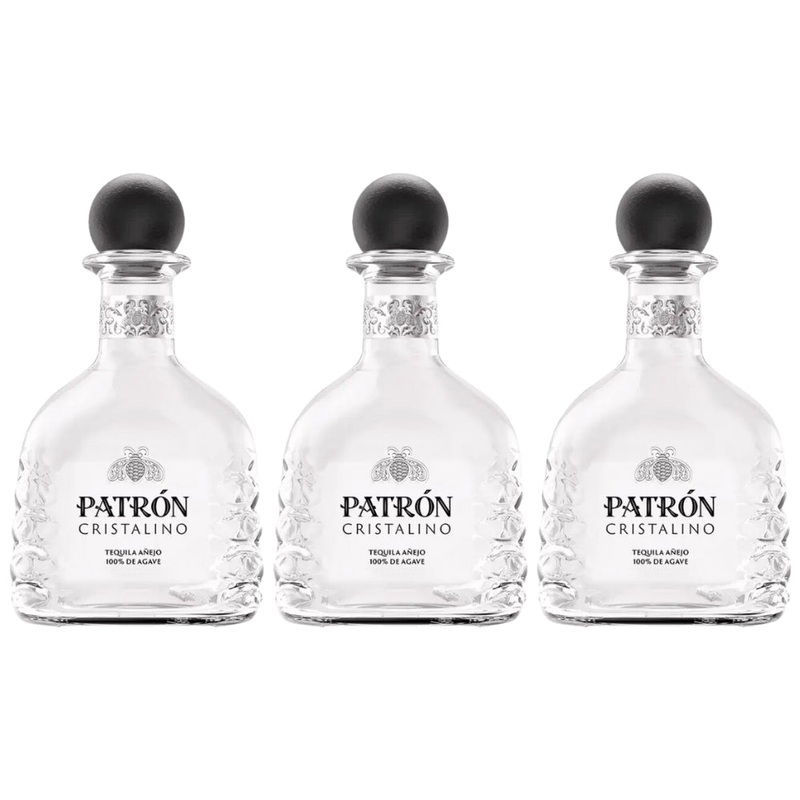 Patrn Cristalino Anejo Tequila 3pk