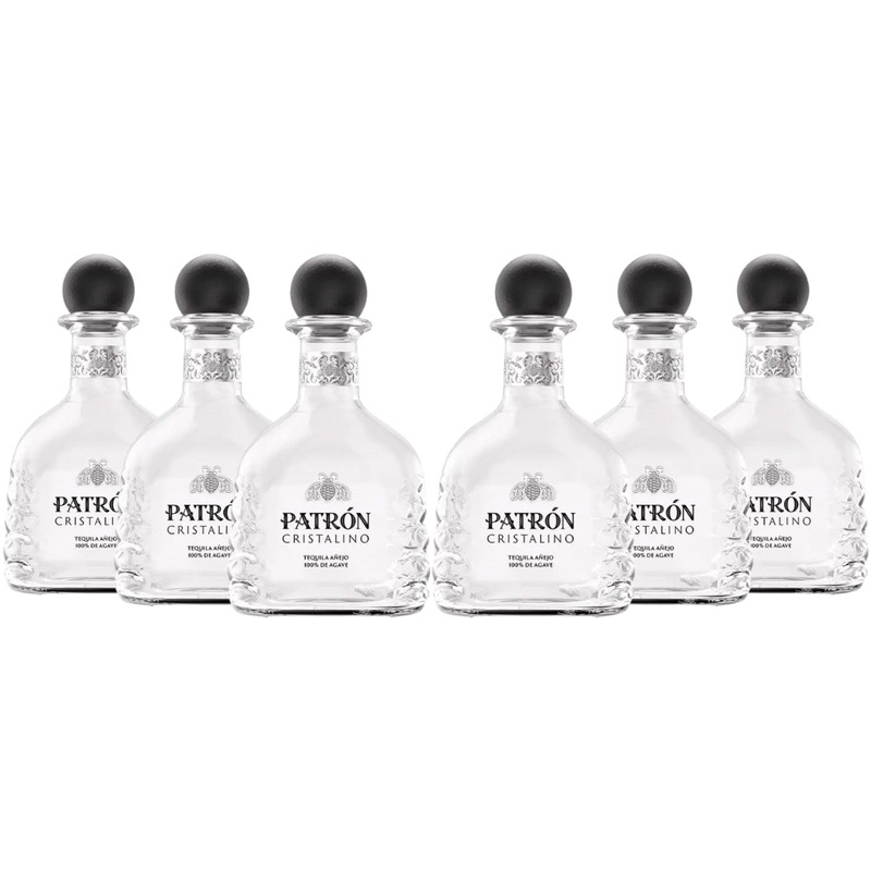 Patrn Cristalino Anejo Tequila 6pk