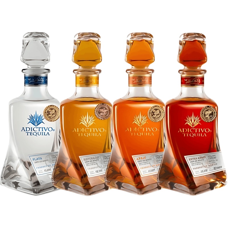 Adictivo Tequila Bundle: Plata, Reposado, Aejo & Extra Aejo
