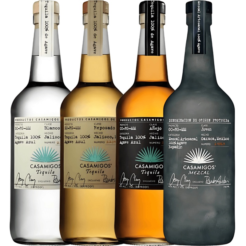 Casamigos Tequila Bundle: Blanco, Reposado, Aejo & Mezcal
