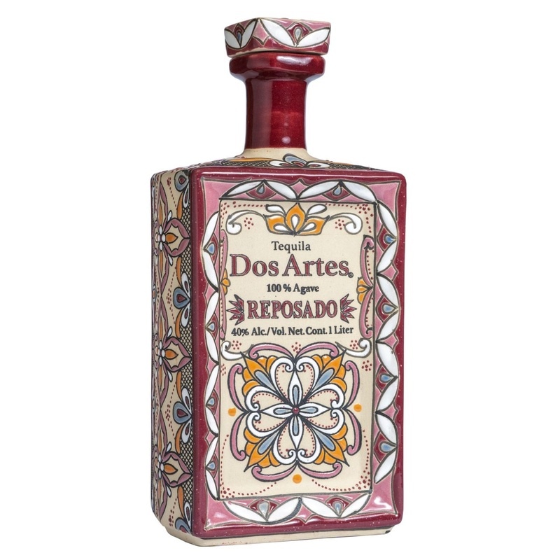 Dos Artes Reposado Tequila Hand Painted Additive Free 1 Liter