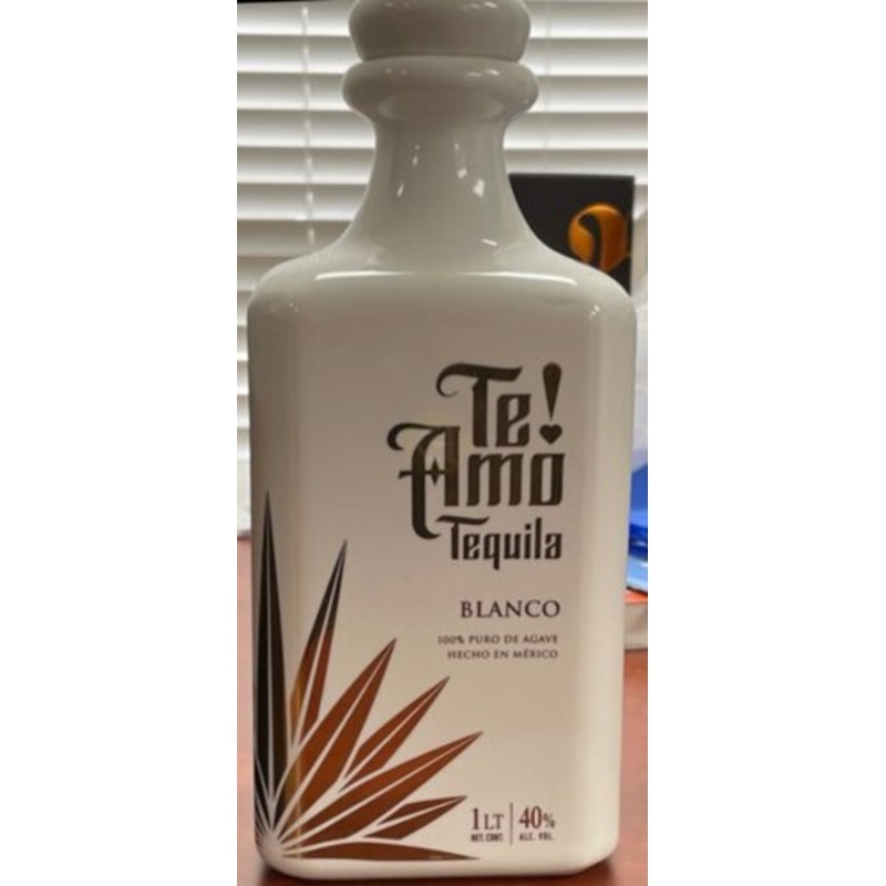 Te! Amo Ceramic Ultra Premium Blanco Tequila 1 Liter