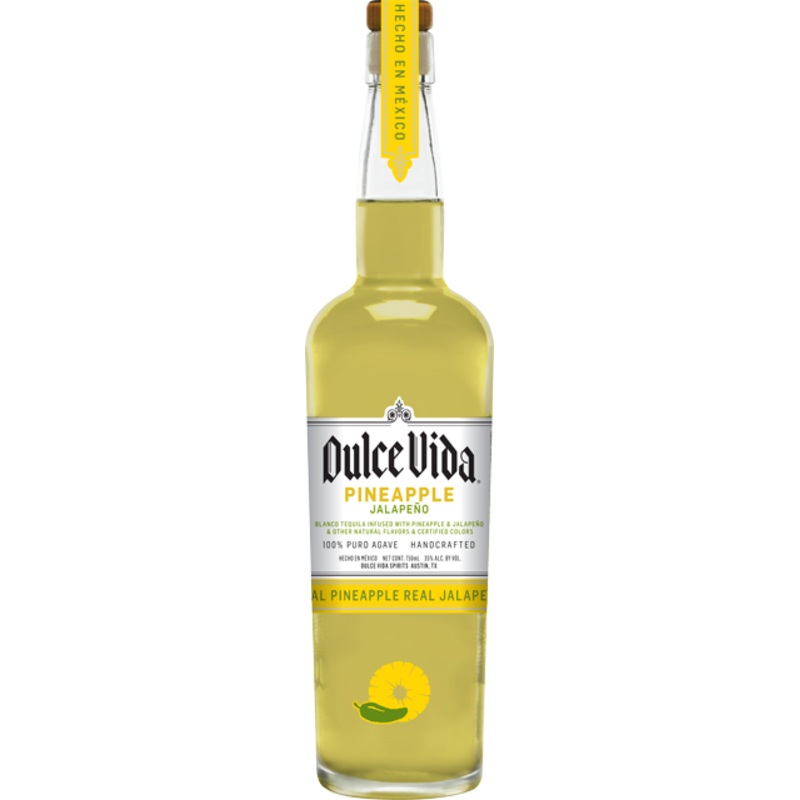 Dulce Vida Blanco Tequila Pineapple Jalapeno Infused 750ml