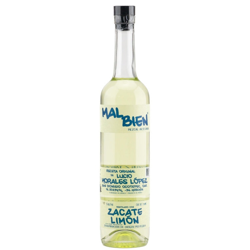 MAL BIEN MEZCAL ZACATE LIMON 80