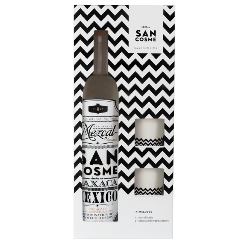 SAN COSME MEZCAL JOVEN 80 W/2GLS