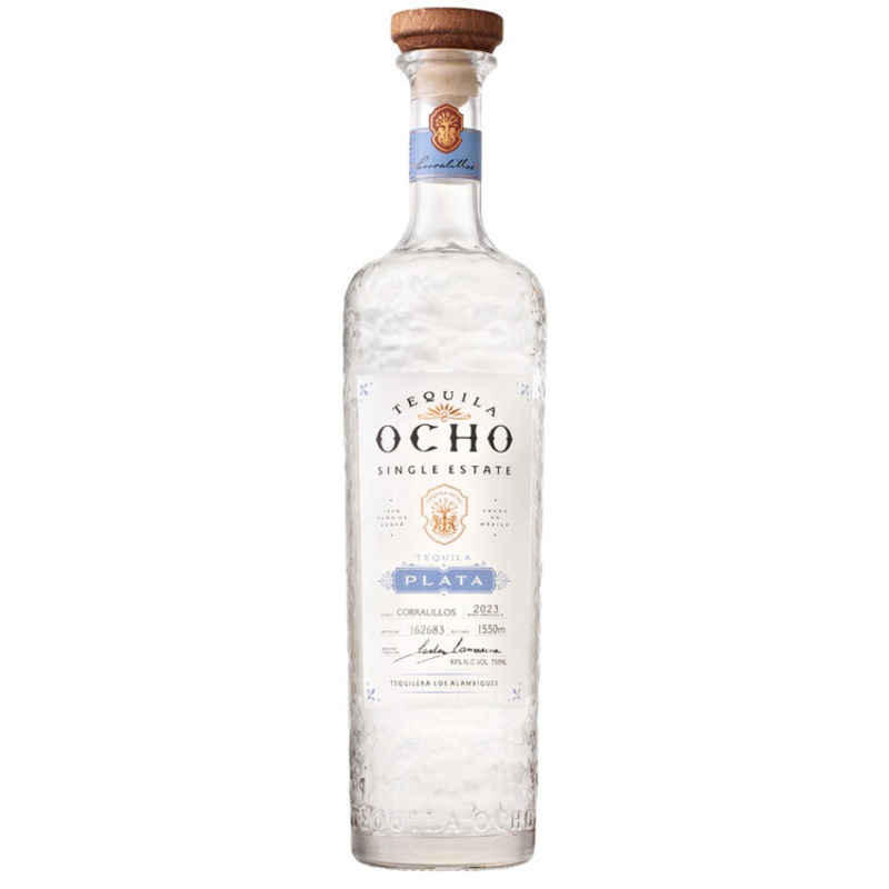 TEQUILA OCHO TEQ PLATA 80