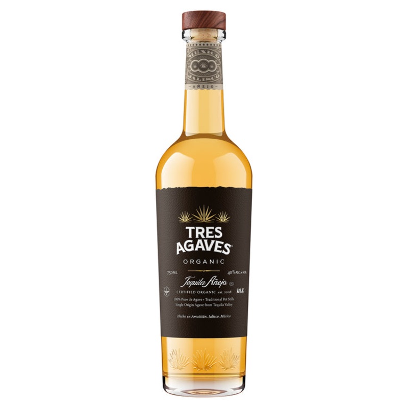 TRES AGAVES TEQ ANEJO ORG 80
