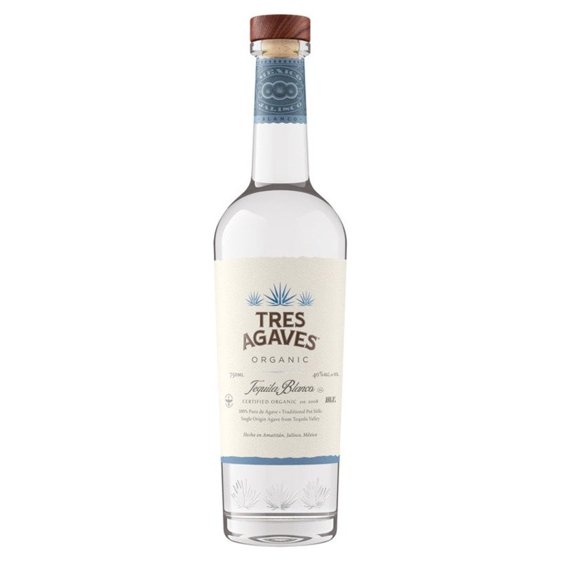 TRES AGAVES TEQ BLANCO(ORG)80