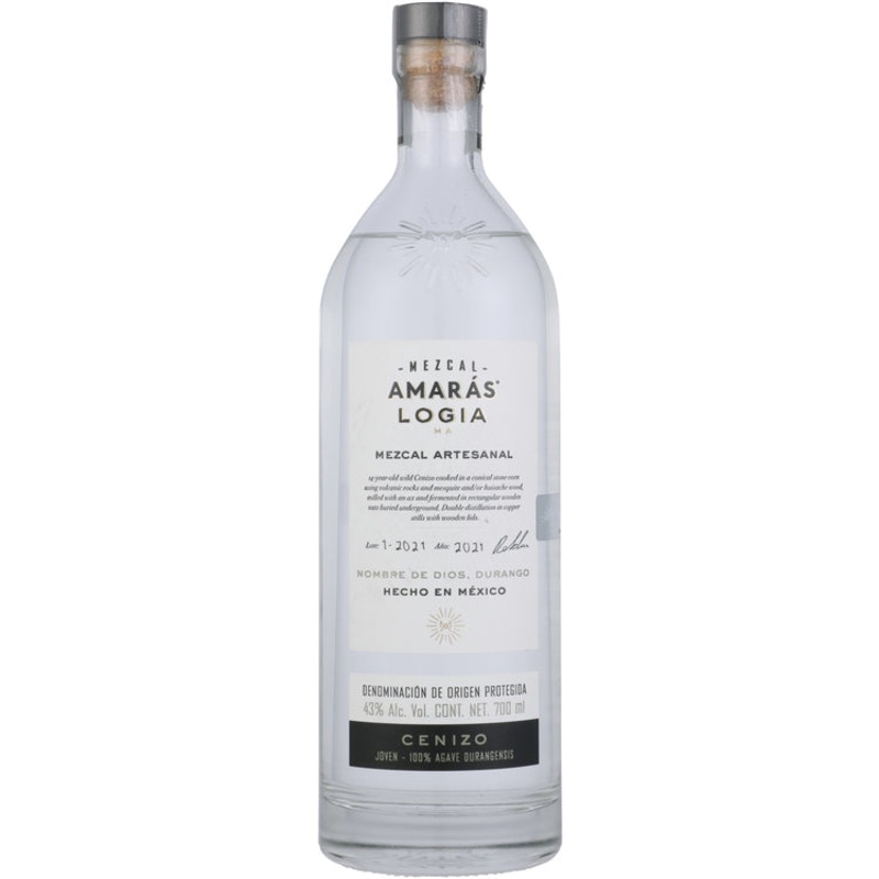 AMARAS MEZCAL LOGIA CENIZO 86