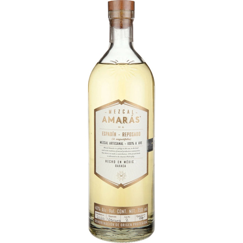 AMARAS MEZCAL REP ESPADIN 80