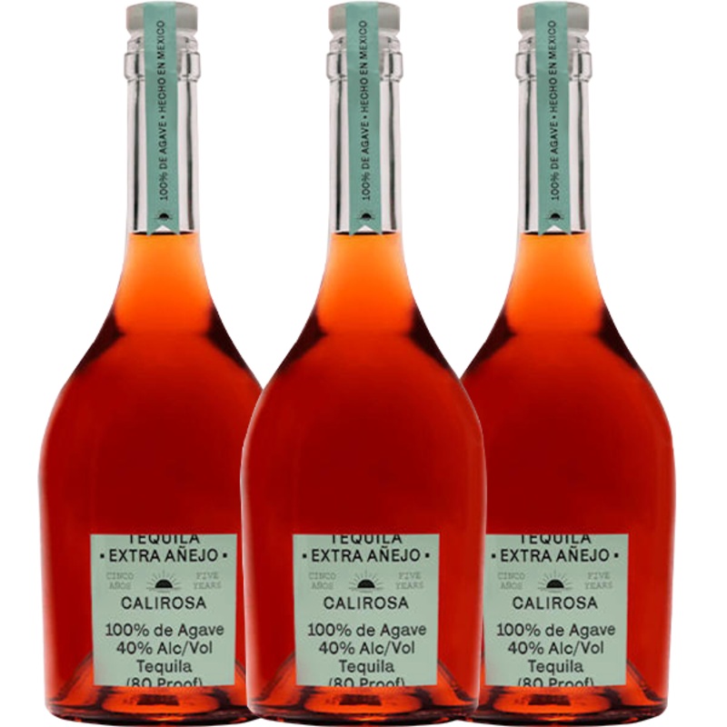 Calirosa Extra Anejo 5 Year Old Tequila 750ml - 3 Pack